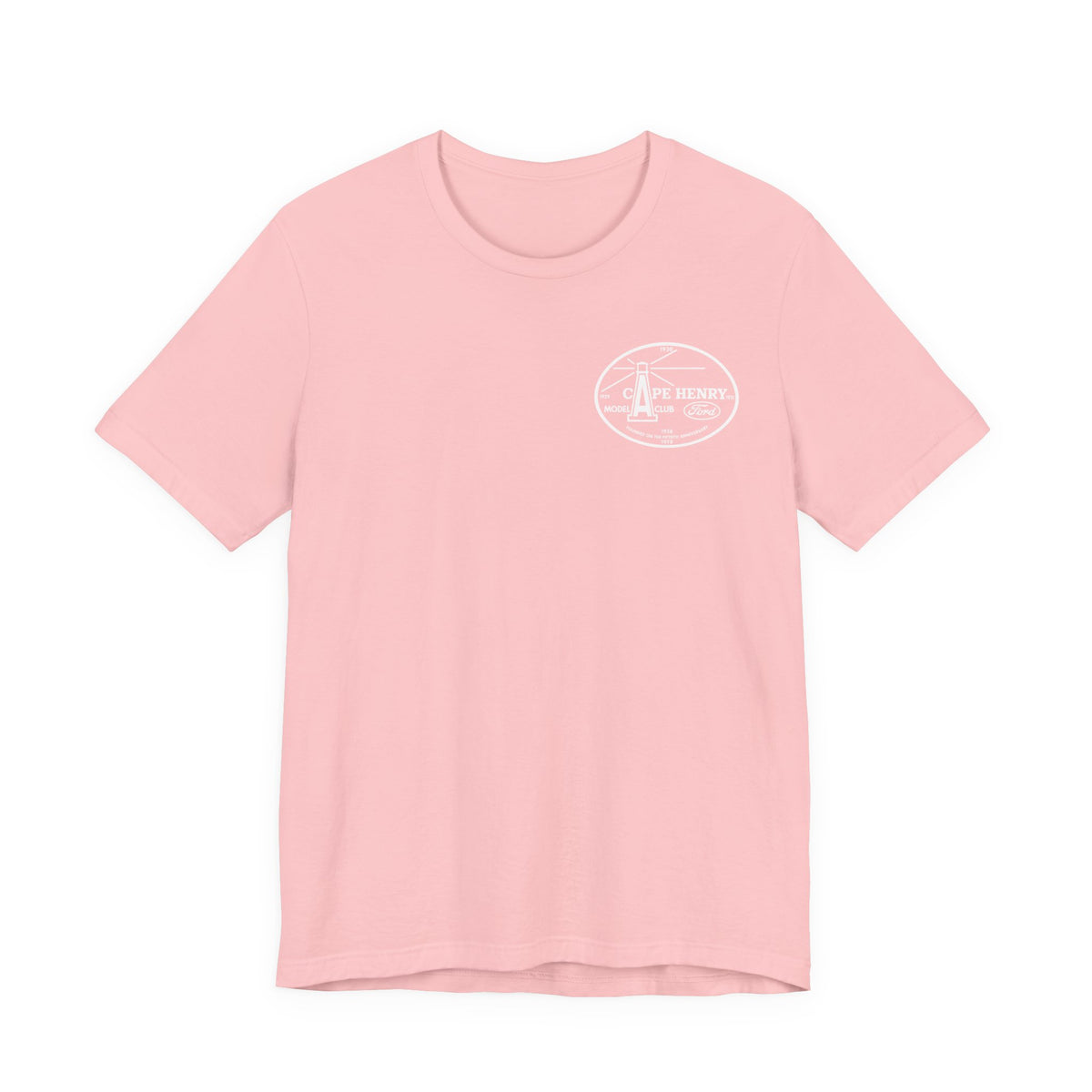 Cape Henry Model A Club Unisex Soft Short Sleeve Tee - Front and Back Logos