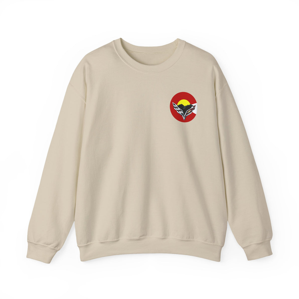 Central Colorado Corvette Club Screen Printed Sweatshirt – Unisex Heavy Blend™ Crewneck Sweatshirt