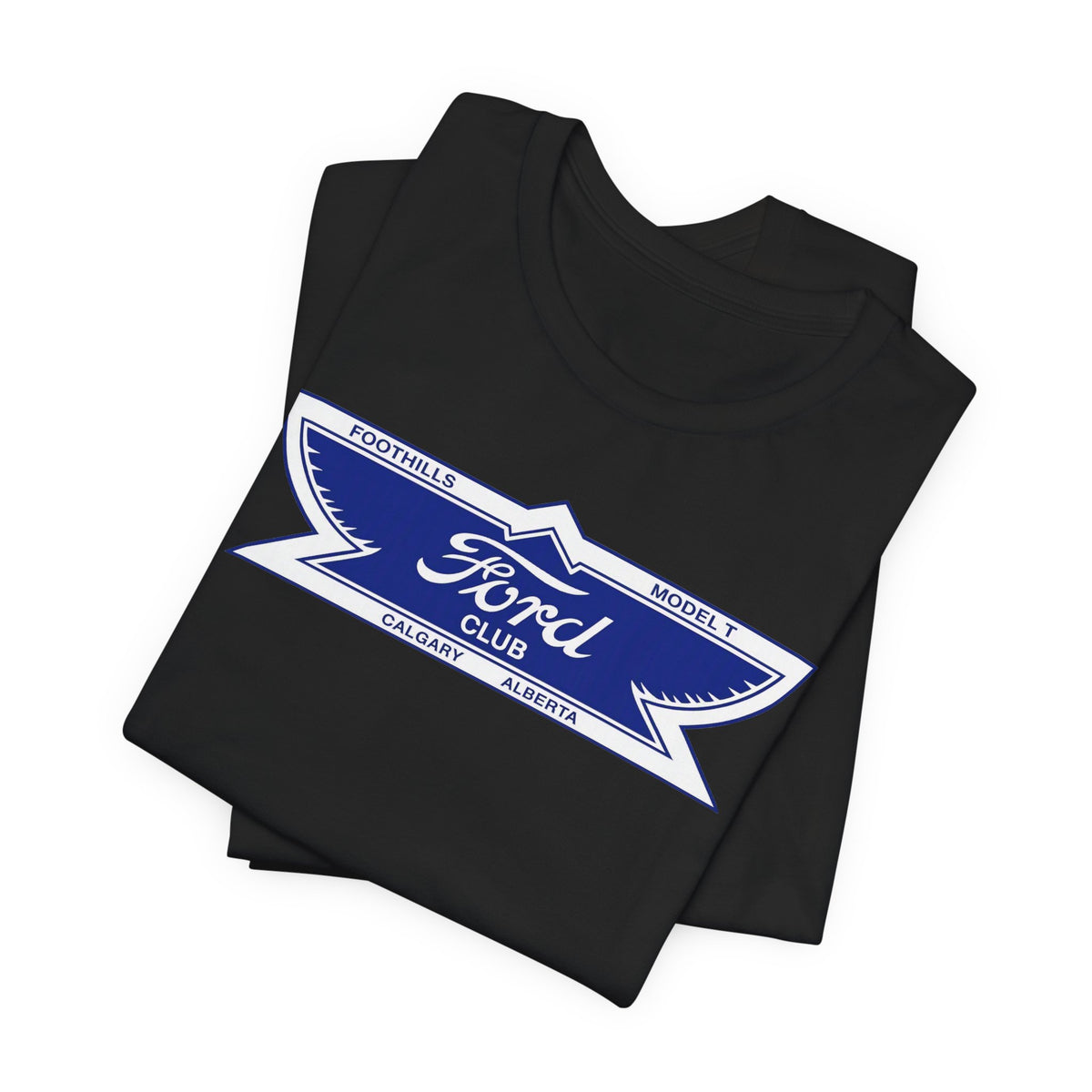 Foothills Model T Club Unisex Soft Tee -  Large Chest Logo
