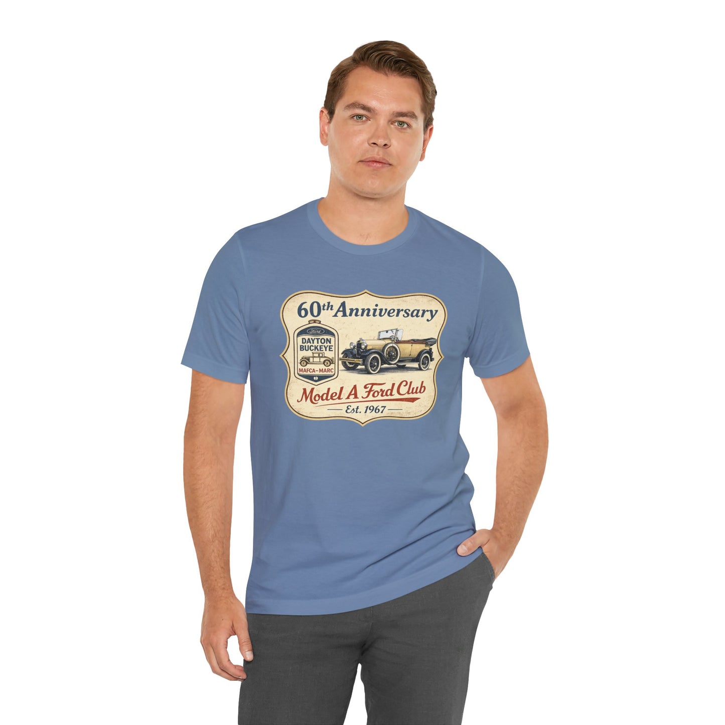 Dayton Buckeye Model A Ford Club 60th Anniversary T-Shirt (KS) - Vintage Car Tee