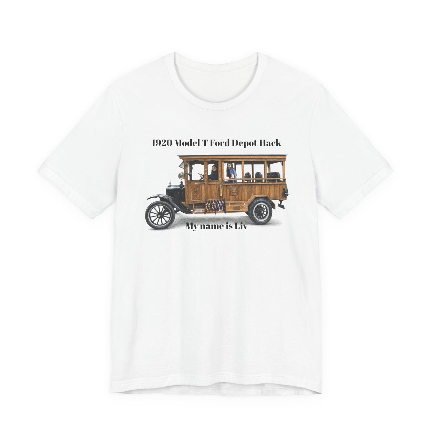 1920 Model T Ford Depot Hack T-Shirt — Unisex Jersey Short Sleeve Tee (DanS)