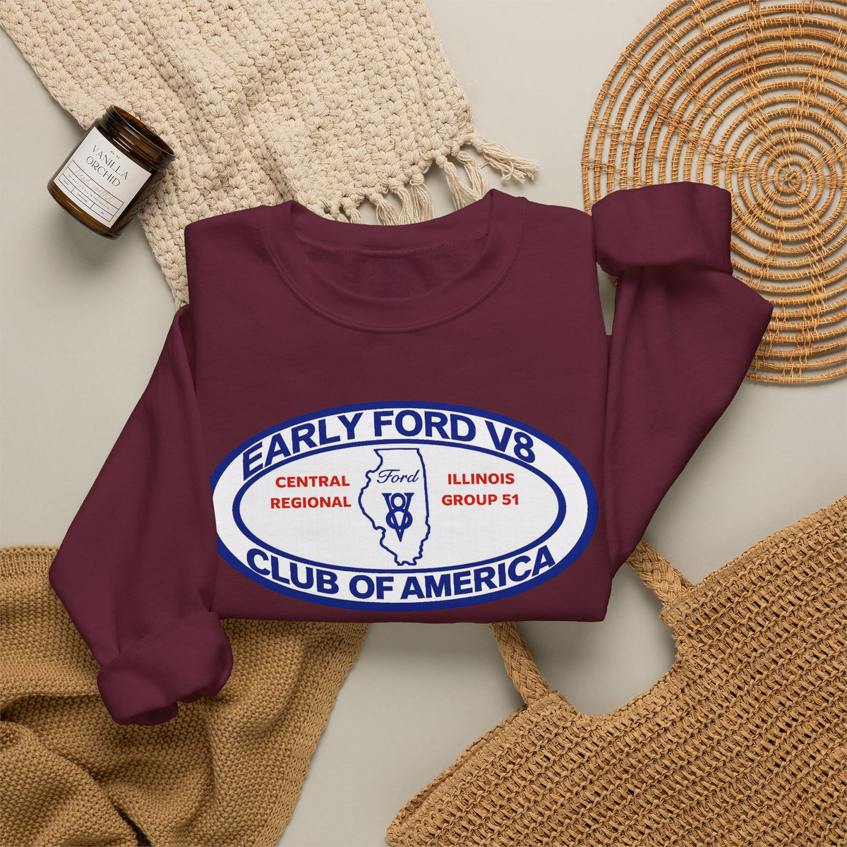 Central Illinois Early Ford V8 Unisex Heavy Blend™ Crewneck Sweatshirt