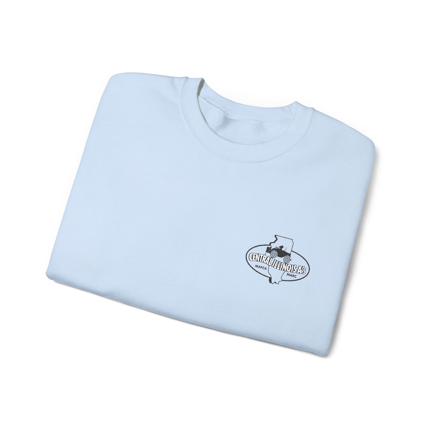 Central Illinois A's Crewneck Embroidered Sweatshirt — Small Chest Logo