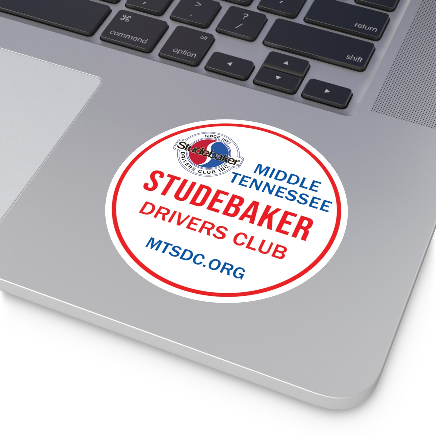 Middle Tennessee Studebaker Drivers Club Chapter Vinyl Sticker — Great for Windshields!