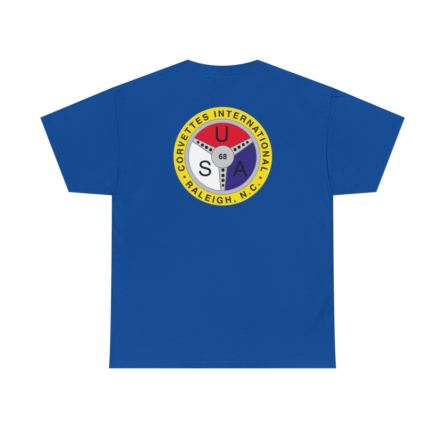 Cornettes International Raleigh Front and Back Logos — Unisex Heavy Cotton Tee