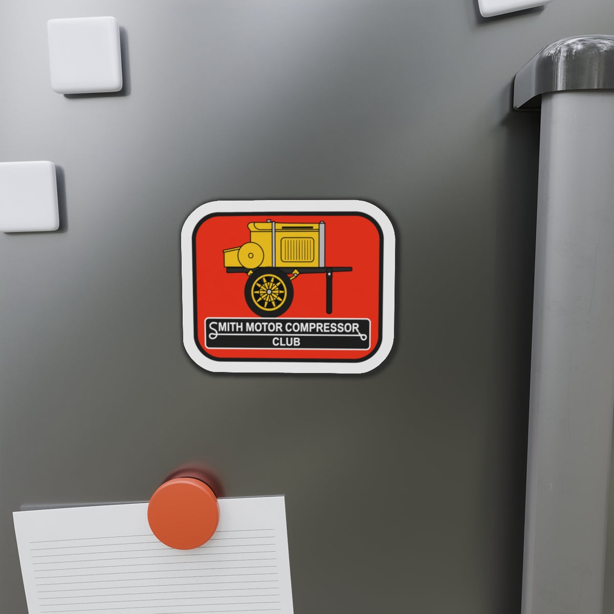 Smith Motor Compressor Club Small Die-Cut Magnets