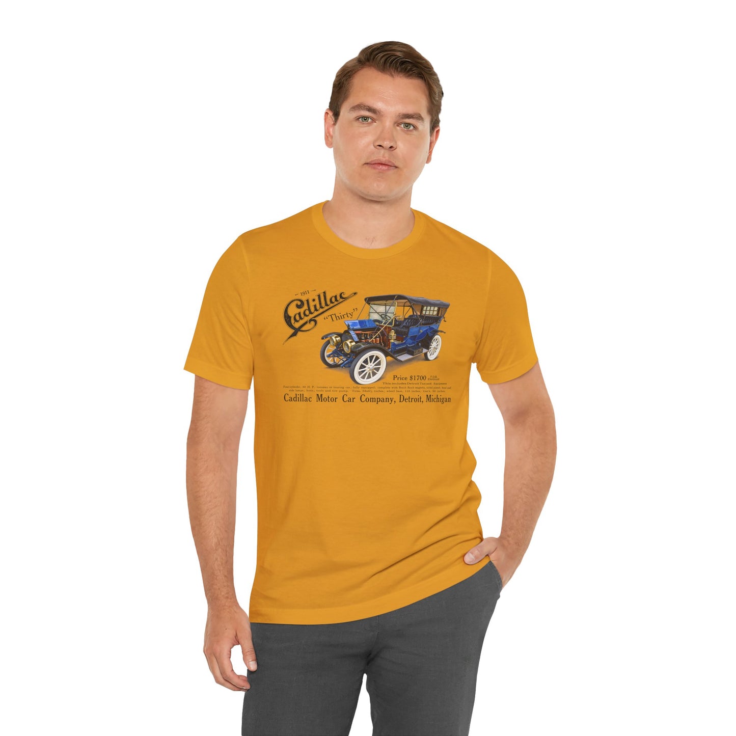 1911 Cadillac Vintage Car Tee – Classic Antique Automobile Graphic Shirt
