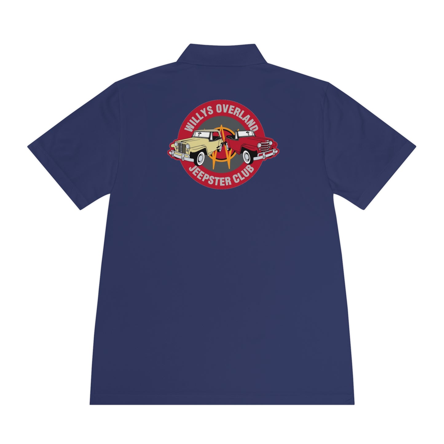 Willys Overland Jeepster Club Polo Shirt — Classic Car Club Printed Logo Polo