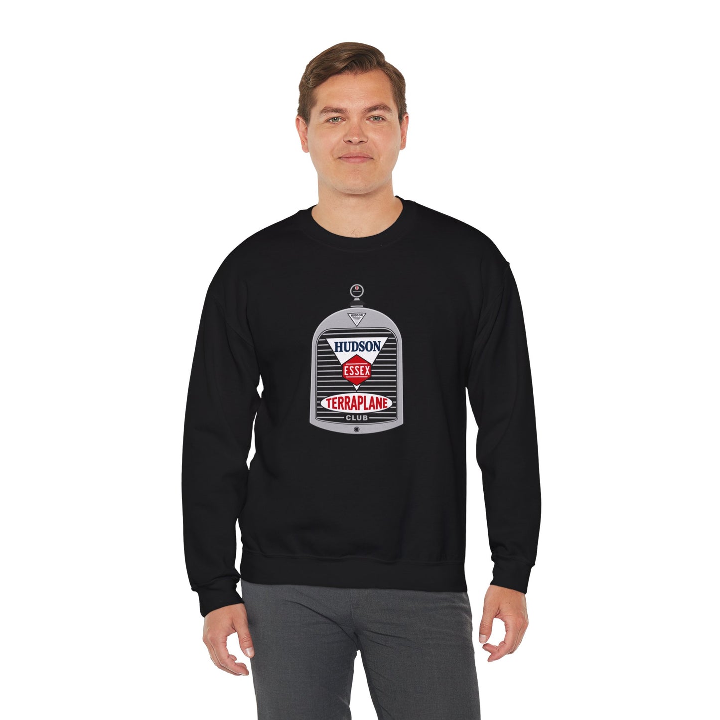 Hudson Essex Terraplane Club Classic Logo Sweatshirt - Unisex Heavy Blend™ Crewneck Sweatshirt