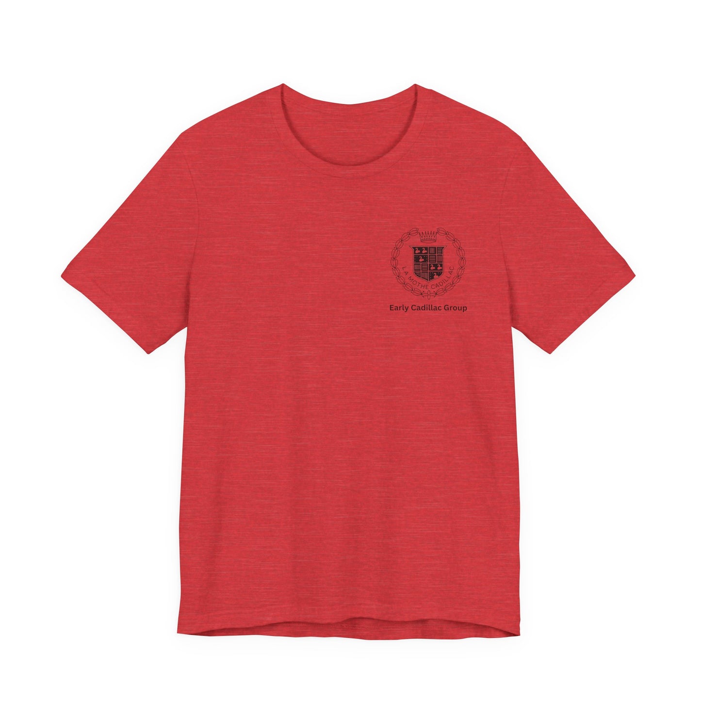 Early Cadillac Crest T-Shirt — Small Left-Chest Logo 1902-1905