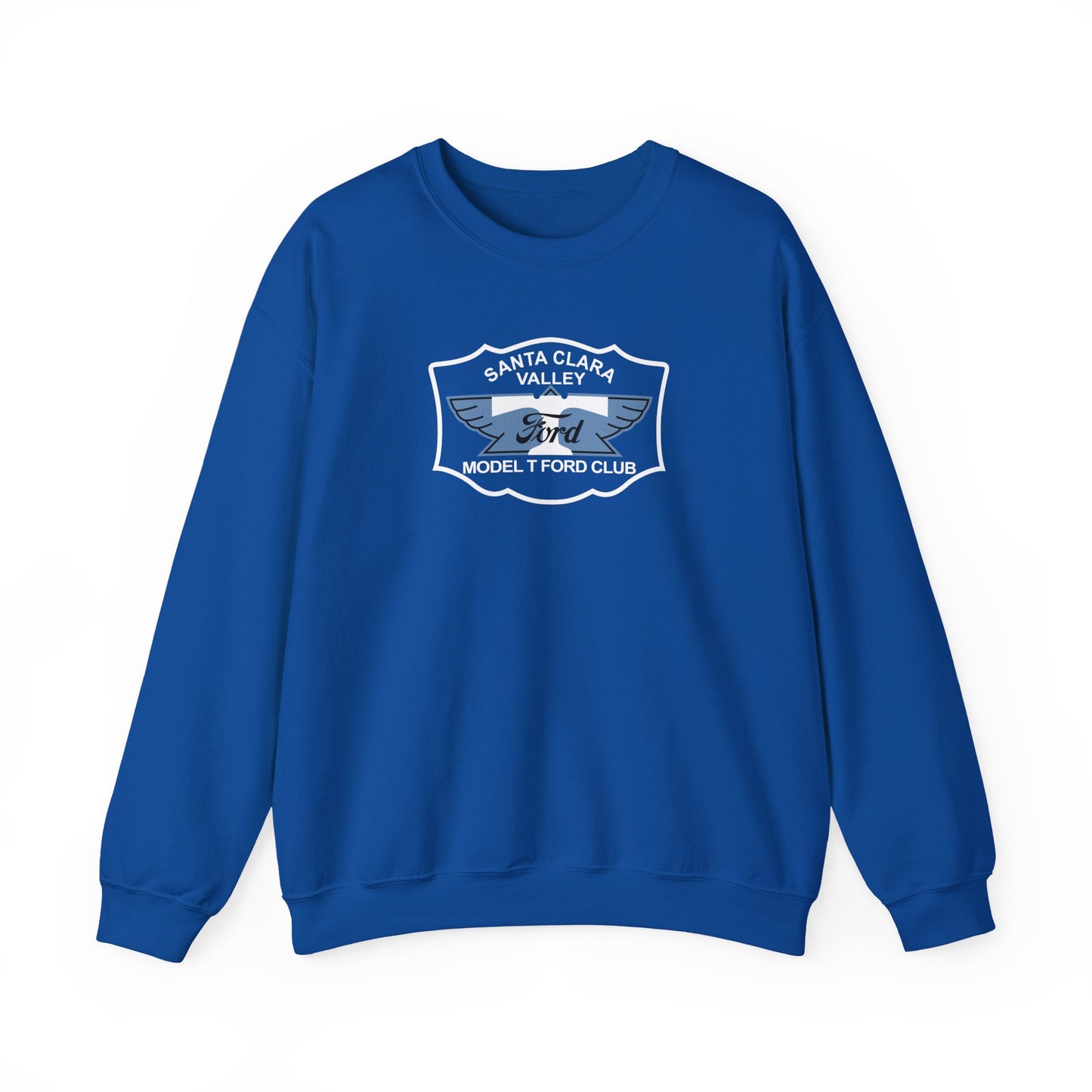 Santa Clara Valley Model T Ford Club (front and back print) Unisex Heavy Blend™ Crewneck Sweatshirt