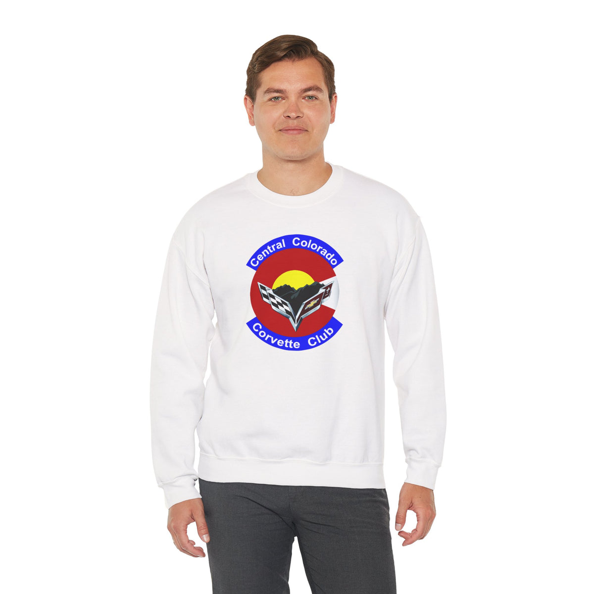 Central Colorado Corvette Club Crewneck Screen Printed Sweatshirt