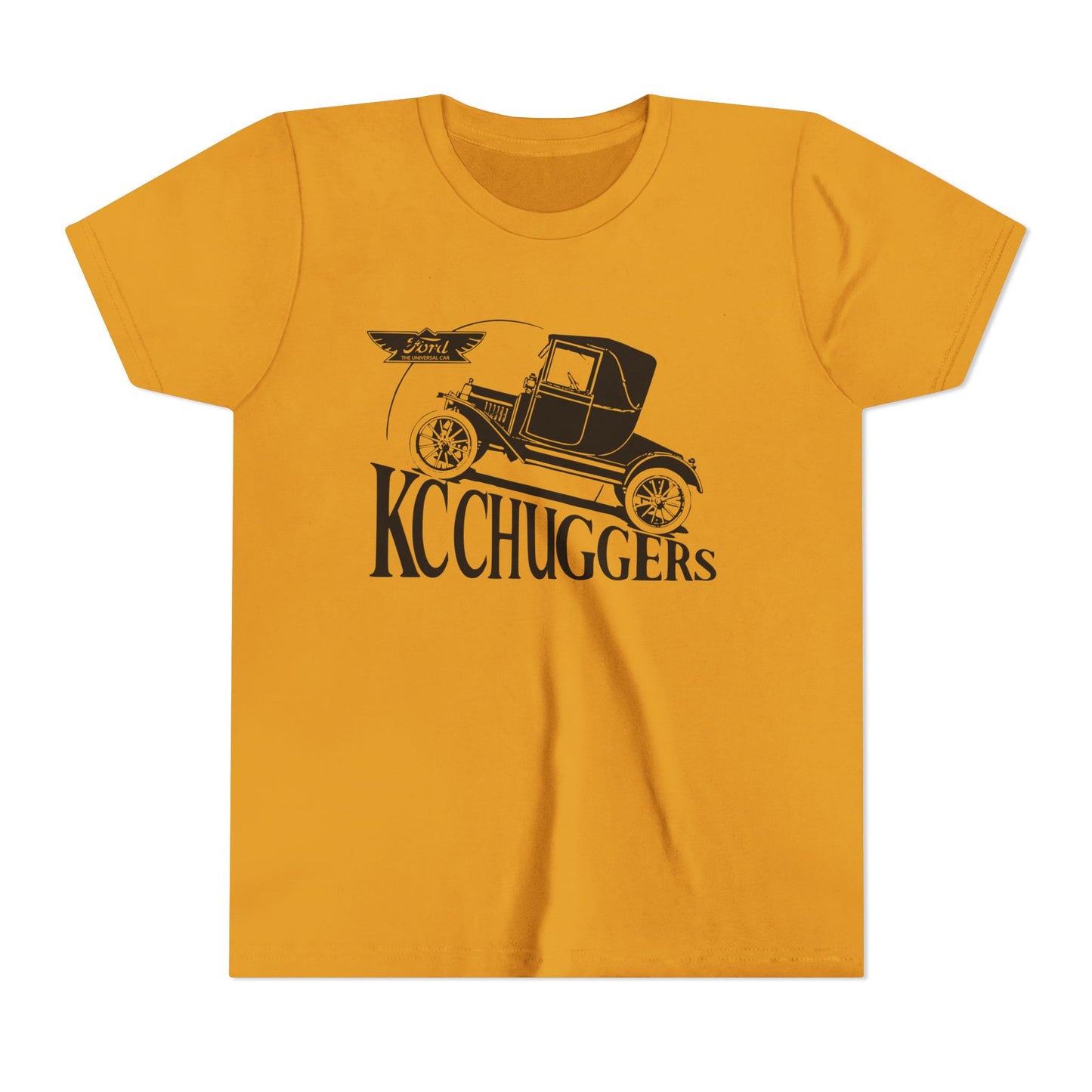 KC Chuggers Vintage Car Youth Tee - Retro Automobile Graphic Shirt