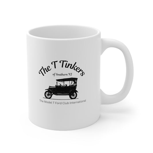 The T Tinkers of Southern NJ White Ceramic Mug, 11oz