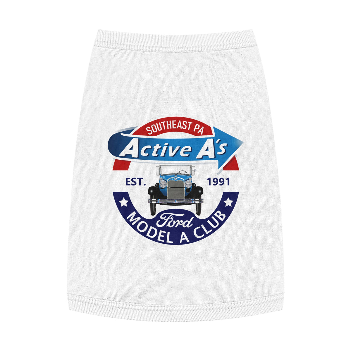 Active A's Ford Model A Club Logo Dog Shirt