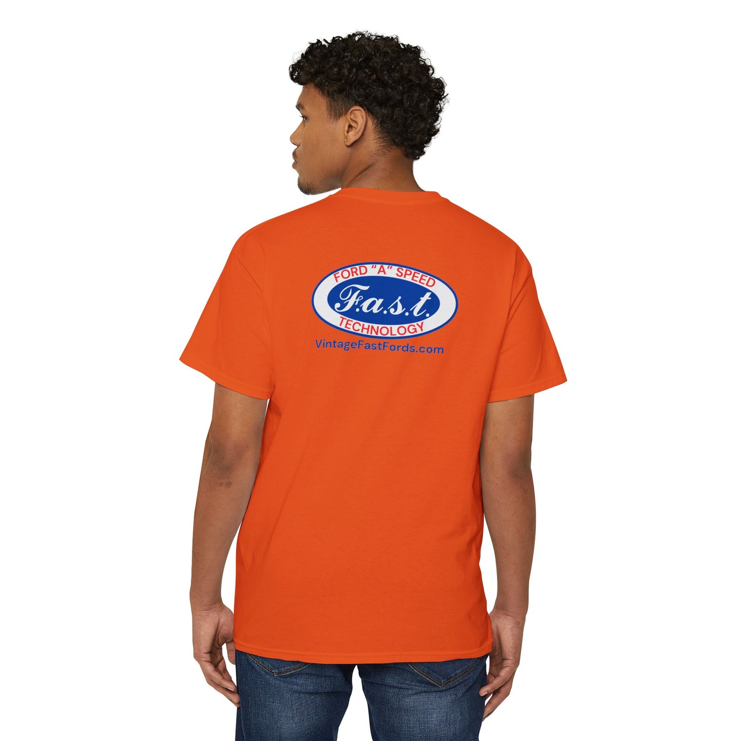 F.A.S.T. Pocket Tee (front and back logo) - Unisex Heavy Cotton T-Shirt