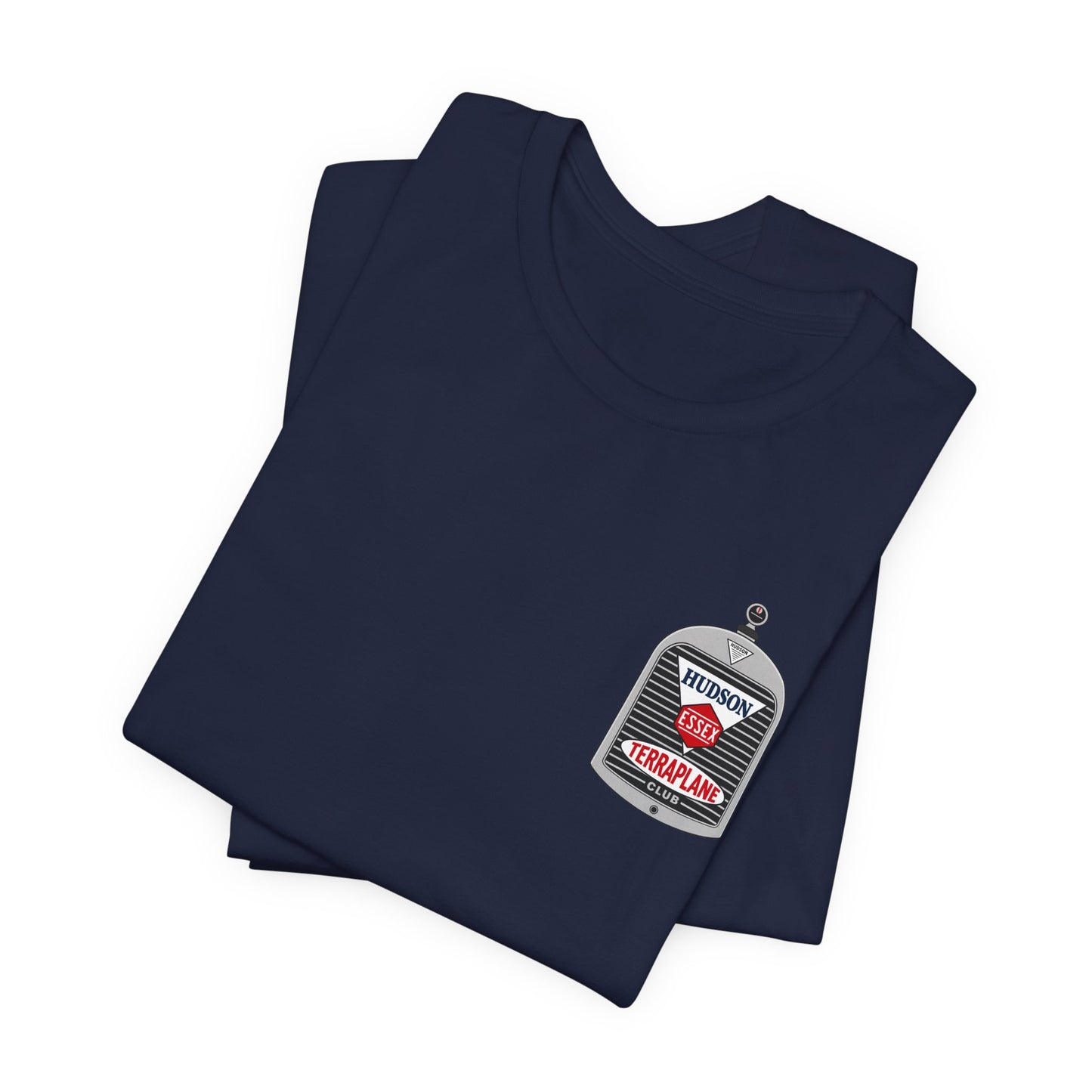 Hudson Essex Terraplane Club Small Chest Logo — Unisex Jersey Short Sleeve Tee