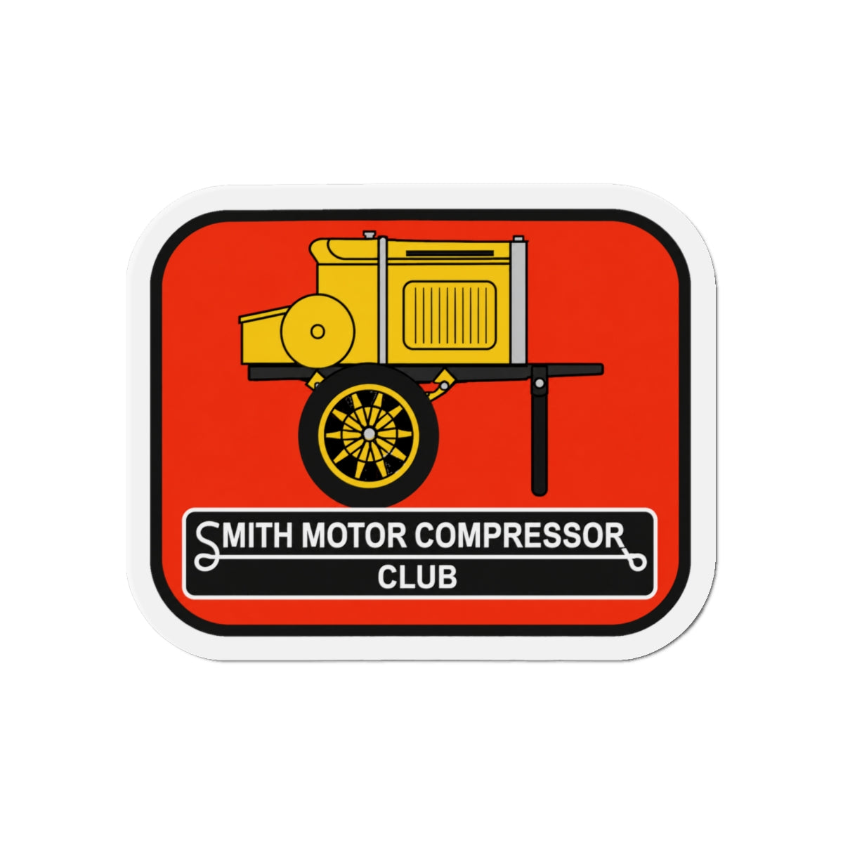 Smith Motor Compressor Club Small Die-Cut Magnets