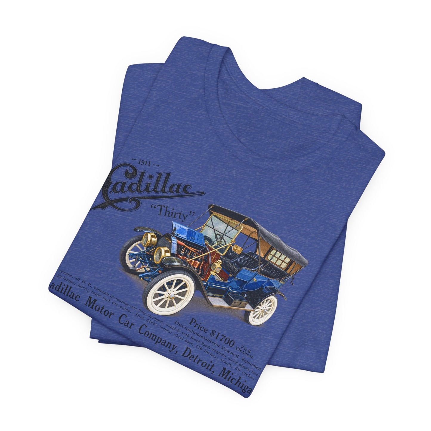 1911 Cadillac Vintage Car Tee – Classic Antique Automobile Graphic Shirt