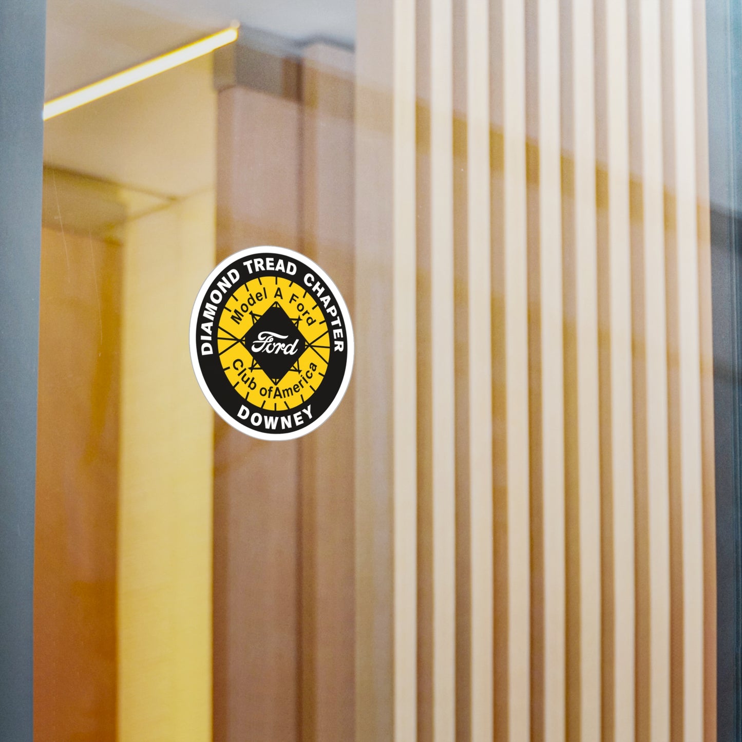 Diamond Tread Chapter Ford Club Vinyl Sticker — Kiss-Cut Decal