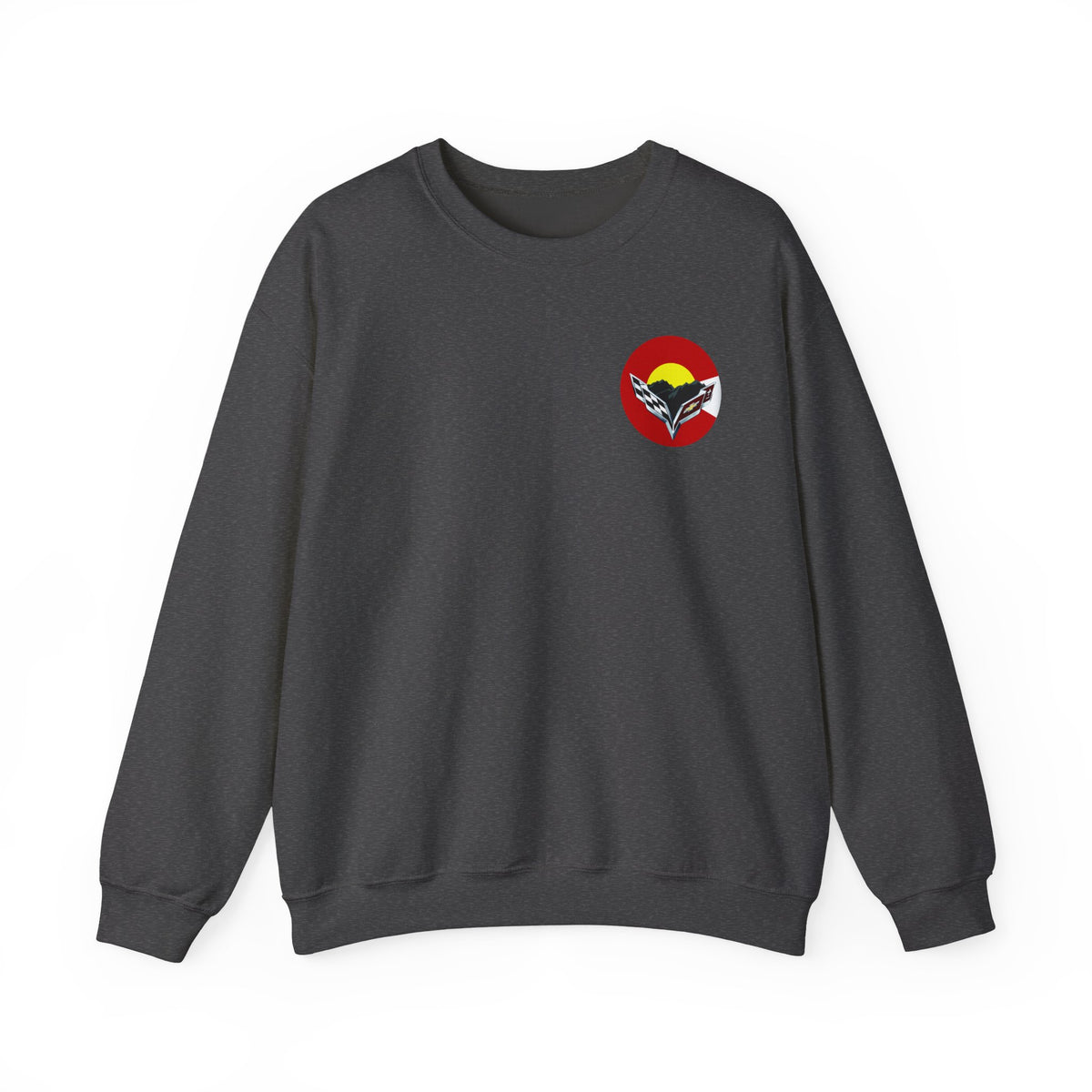 Central Colorado Corvette Club Screen Printed Sweatshirt – Unisex Heavy Blend™ Crewneck Sweatshirt