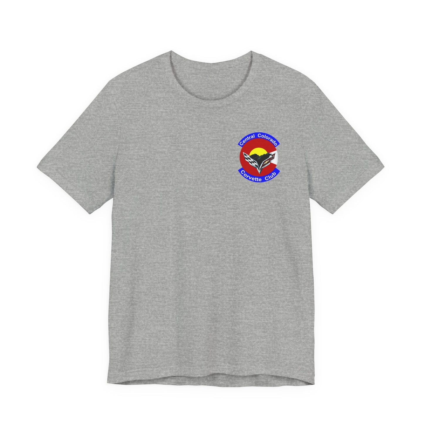 Central Colorado Corvette Club T‑Shirt — Front and Back Logos
