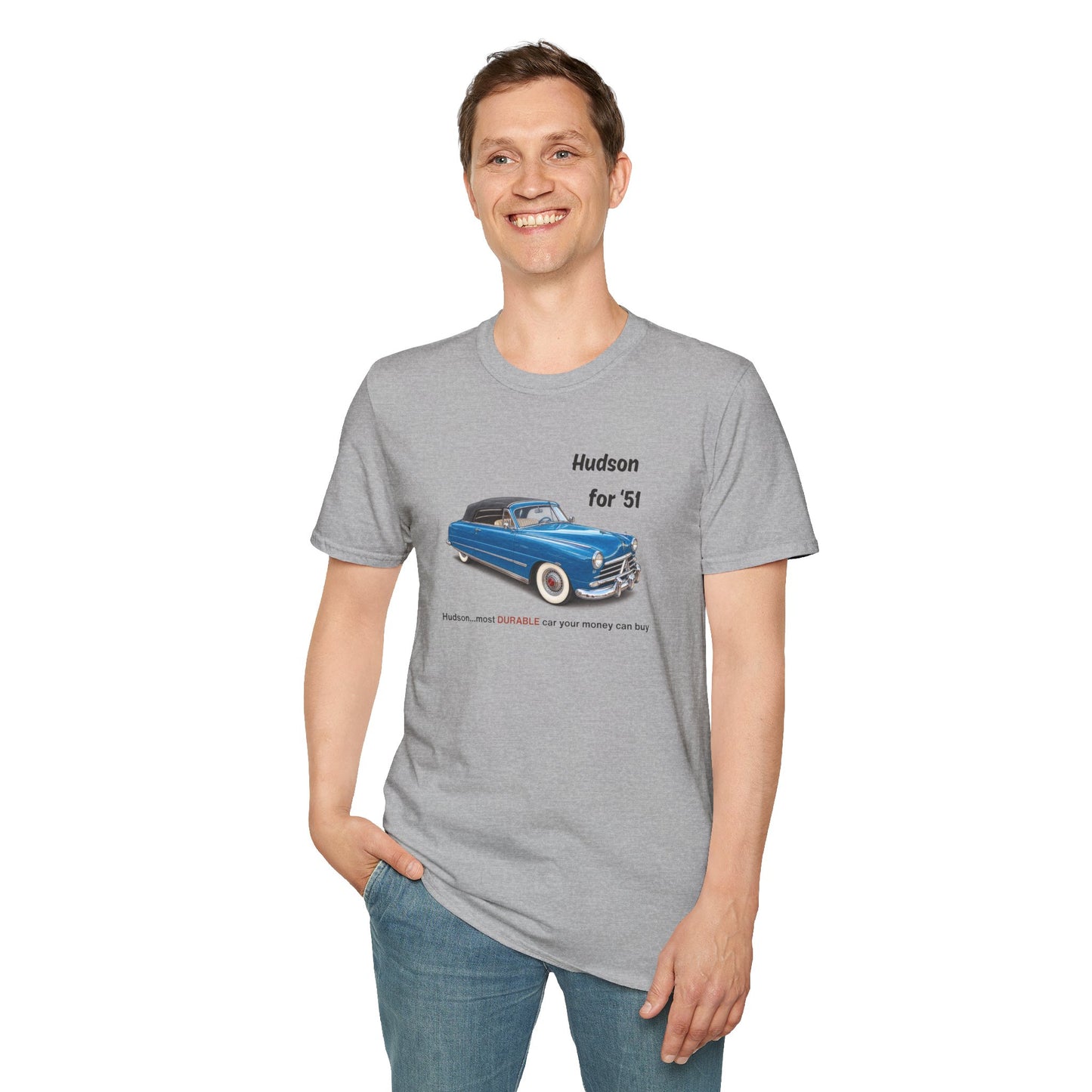 Hudson '51 Classic Car Tee – Unisex Softstyle T-Shirt