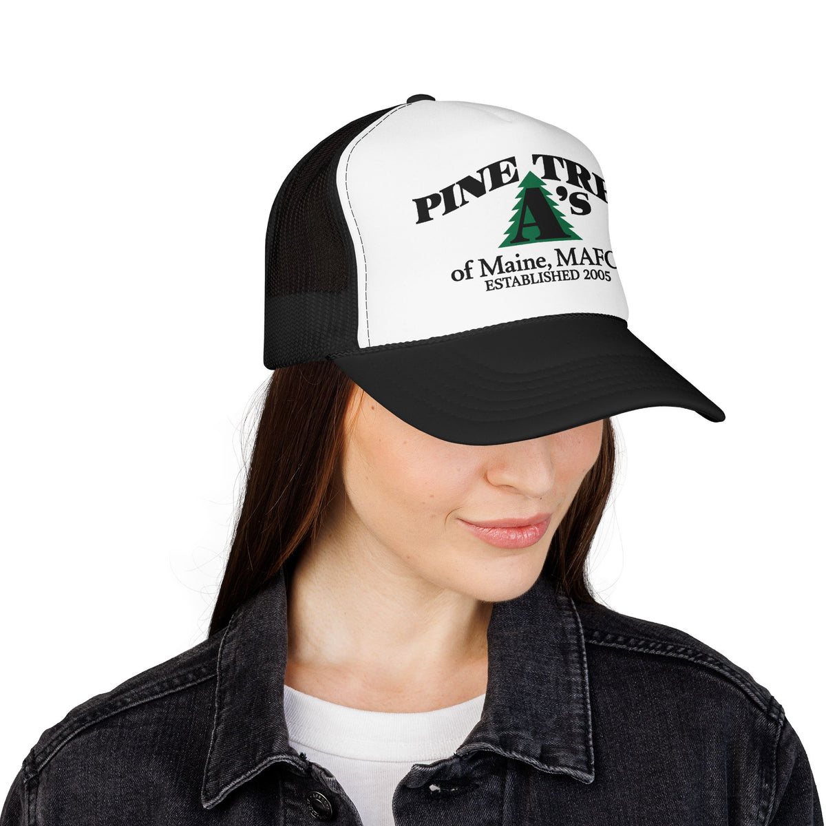 Pine Tree A's of Maine, MAFCA Foam Printed Trucker Hat