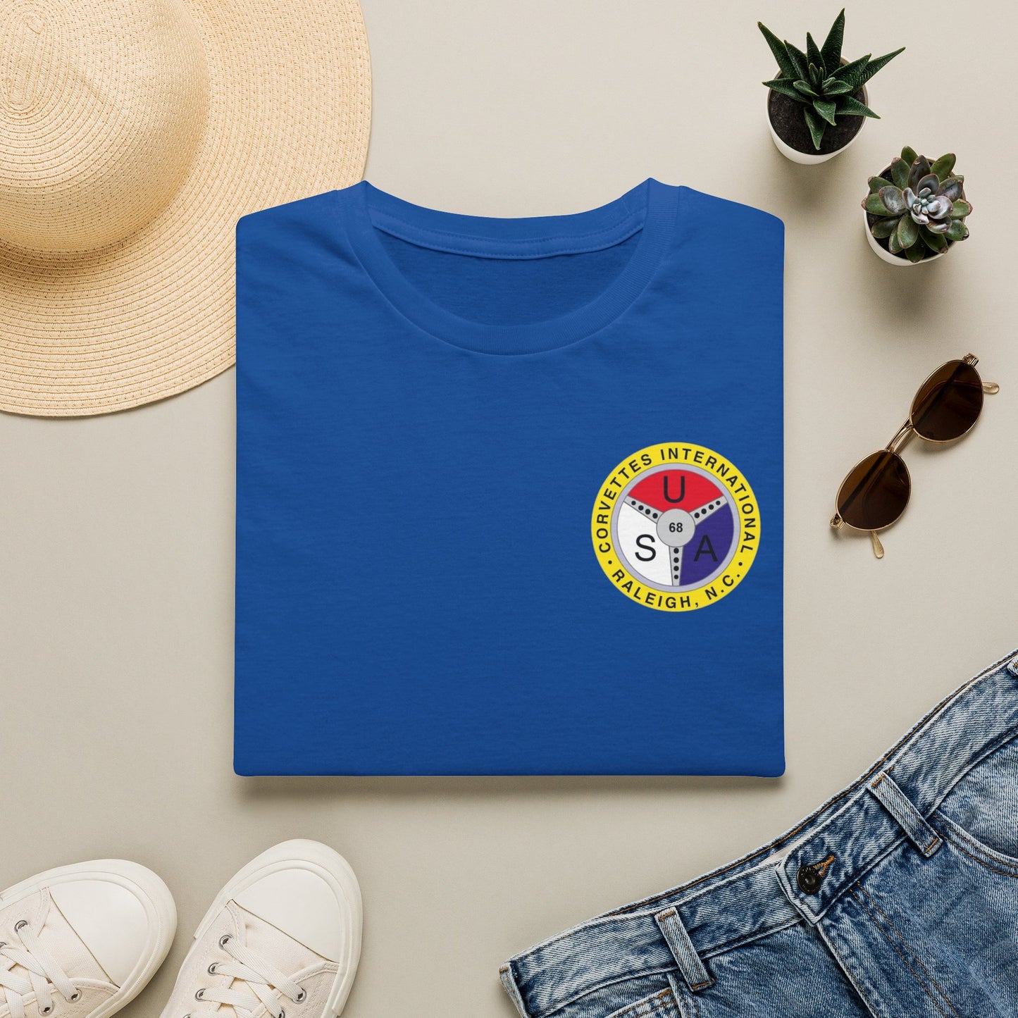 Corvettes International Front and Back Logos — Unisex Softstyle T-Shirt