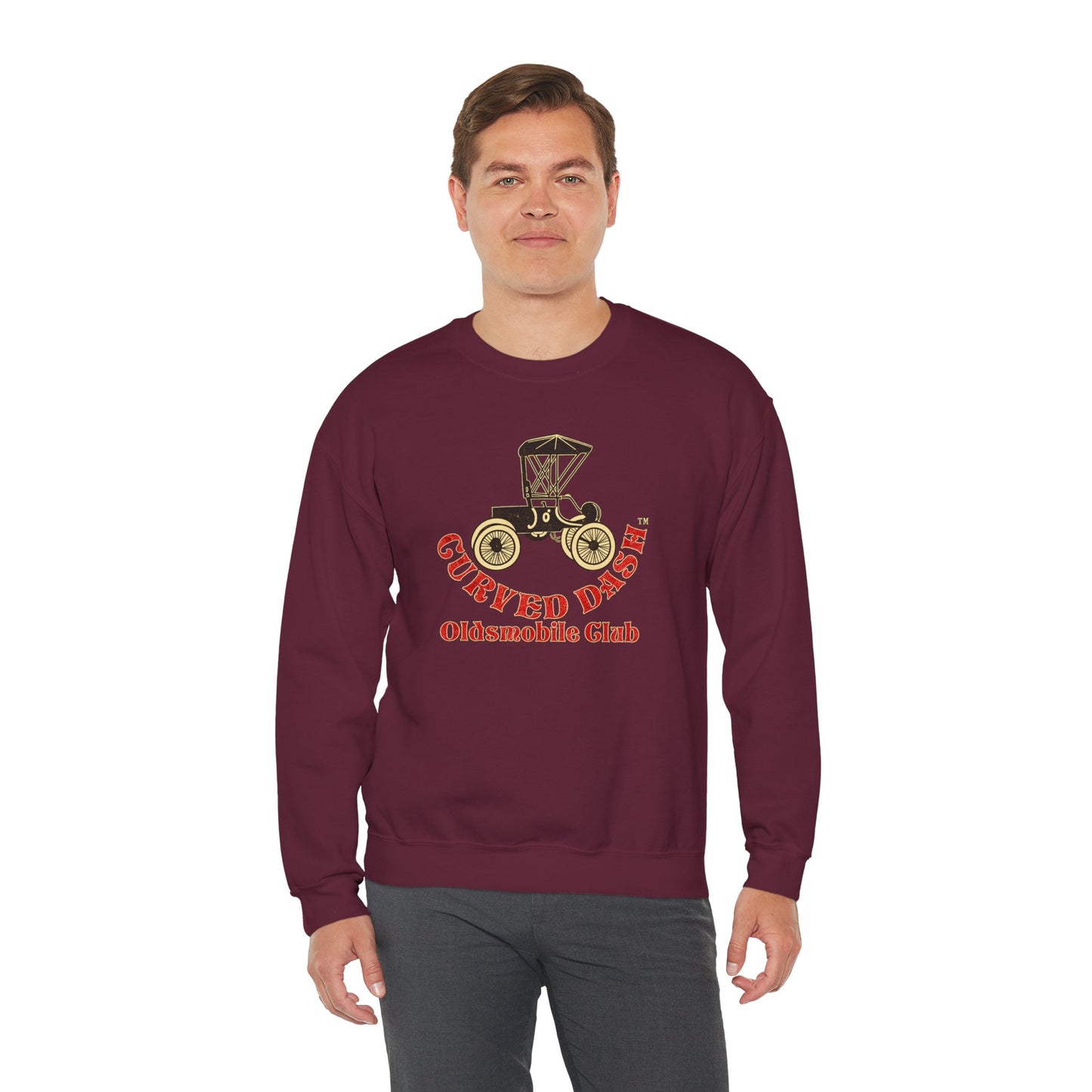 Curved Dash Oldsmobile Club Crewneck Sweatshirt