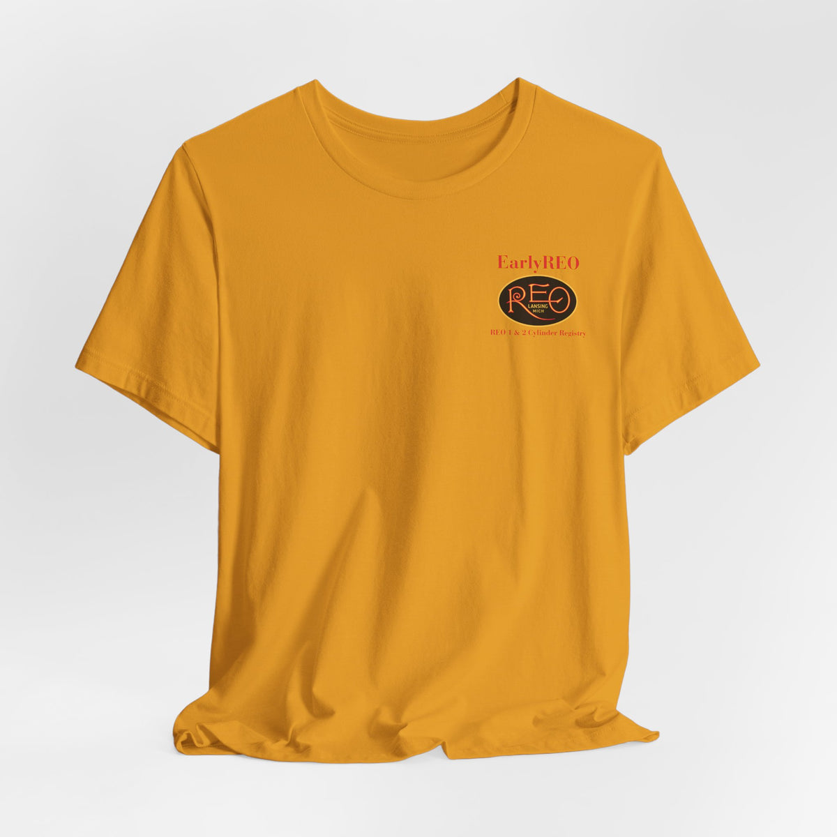 REO Lansing Michigan Mountain Climbers Tee — Unisex Soft Short Sleeve Tee