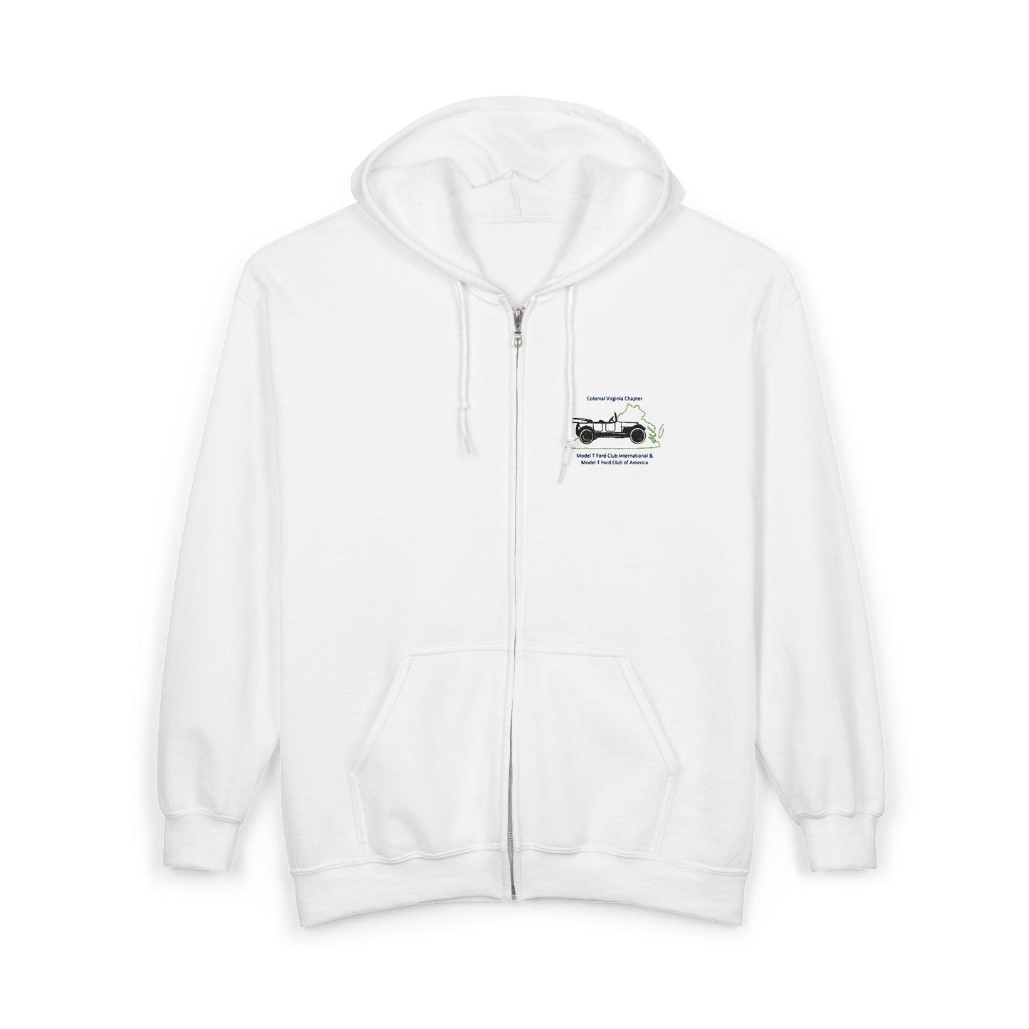 Colonial Virginia Chapter Zip Hoodie (Embroidered)