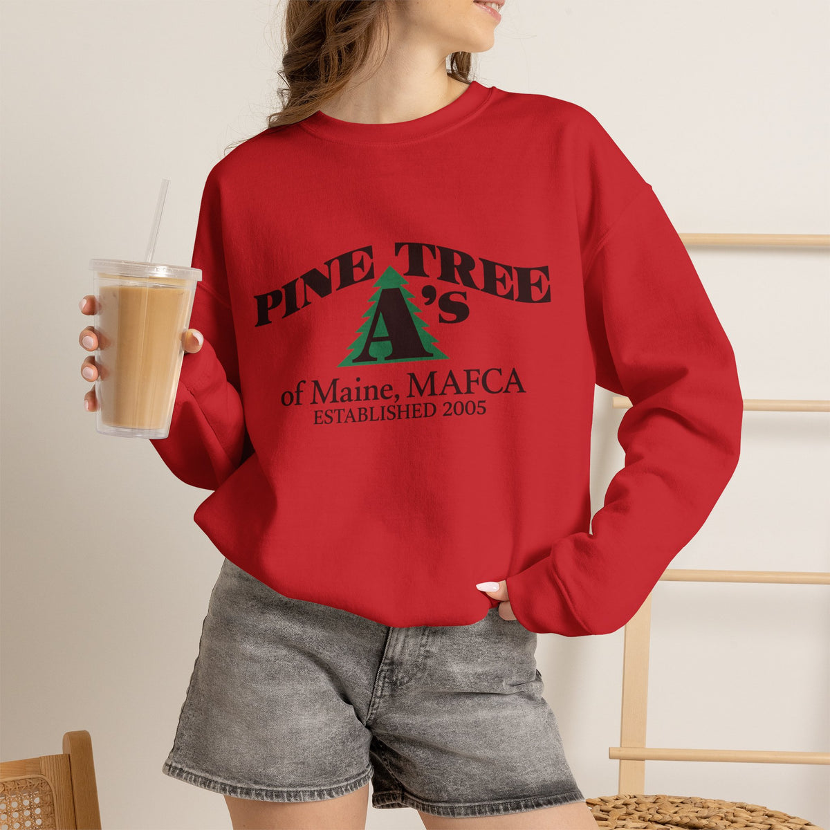 Pine Tree A's of Maine, MAFCA — Unisex Heavy Blend™ Crewneck Sweatshirt