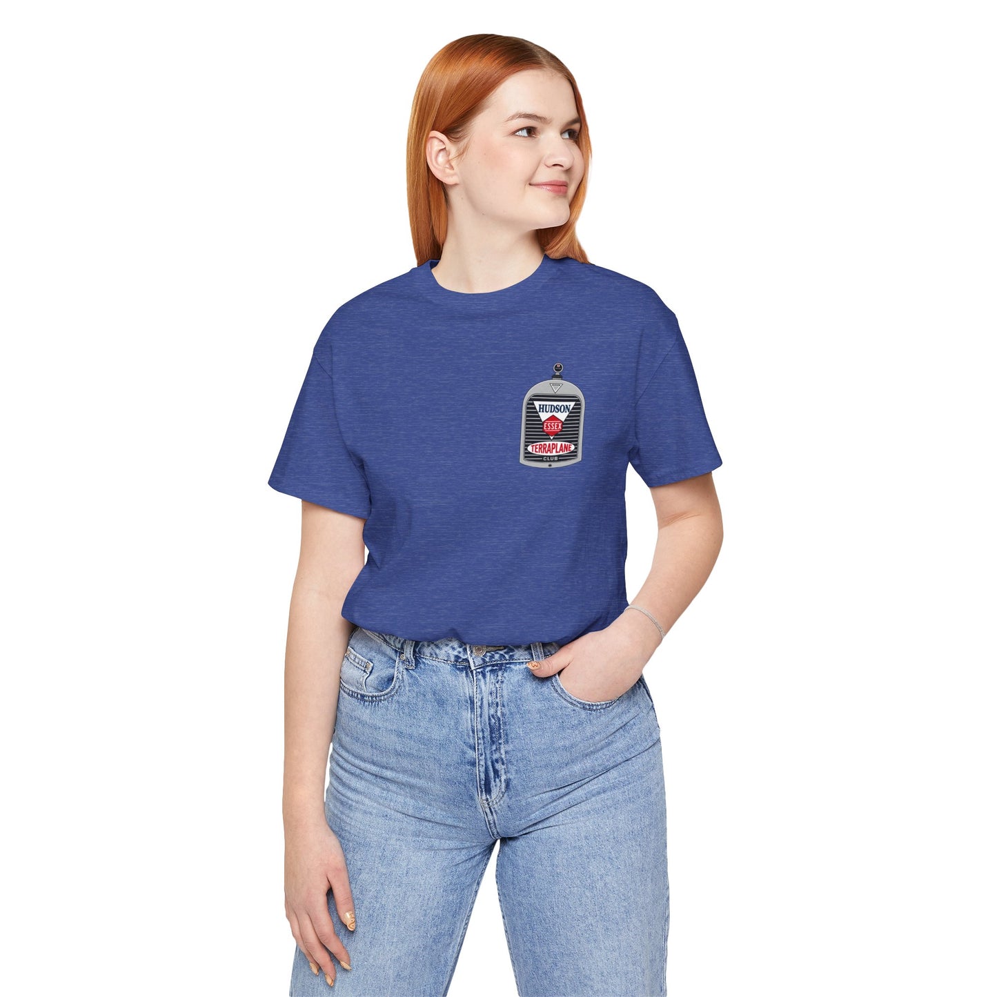 Hudson Essex Terraplane Club Small Chest Logo — Unisex Jersey Short Sleeve Tee