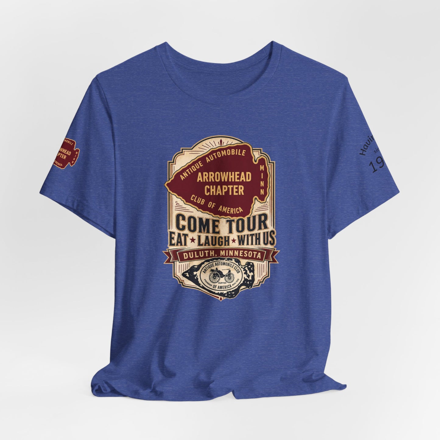 Arrowhead Chapter Tee — "Come Tour, Eat Laugh With Us" Vintage Club Shirt