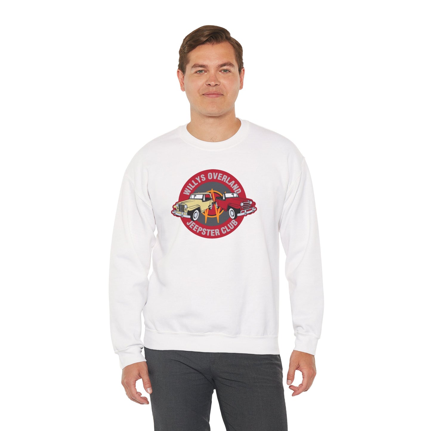 Willys Overland Jeepster Club Sweatshirt - Unisex Heavy Blend™ Crewneck Sweatshirt