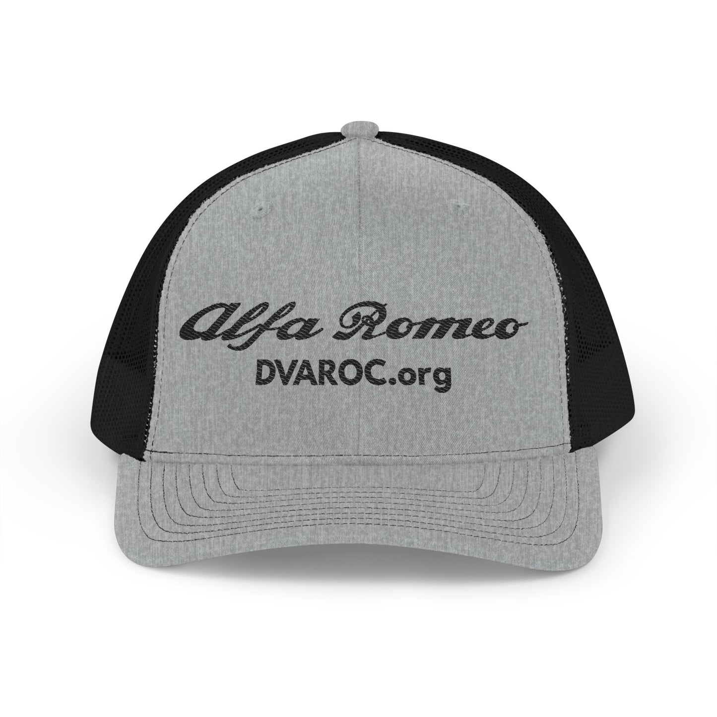 Alfa Romeo Embroidered Trucker Cap — DVAROC.org Snapback Hat