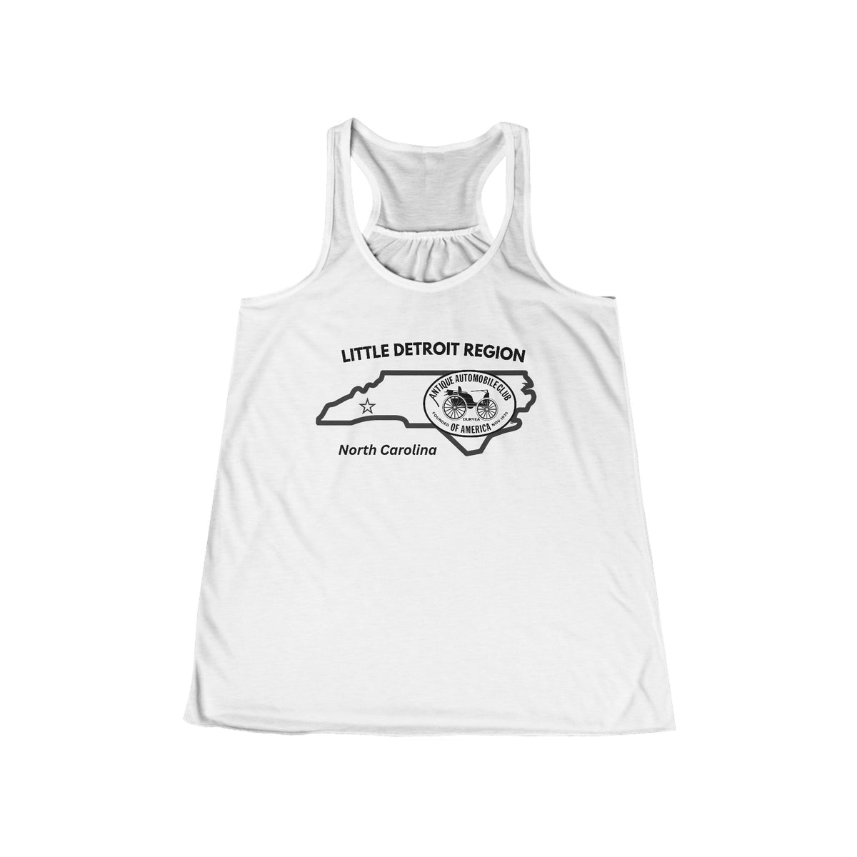 Little Detroit Region AACA Tank Top — Women's Racerback Summer Tee