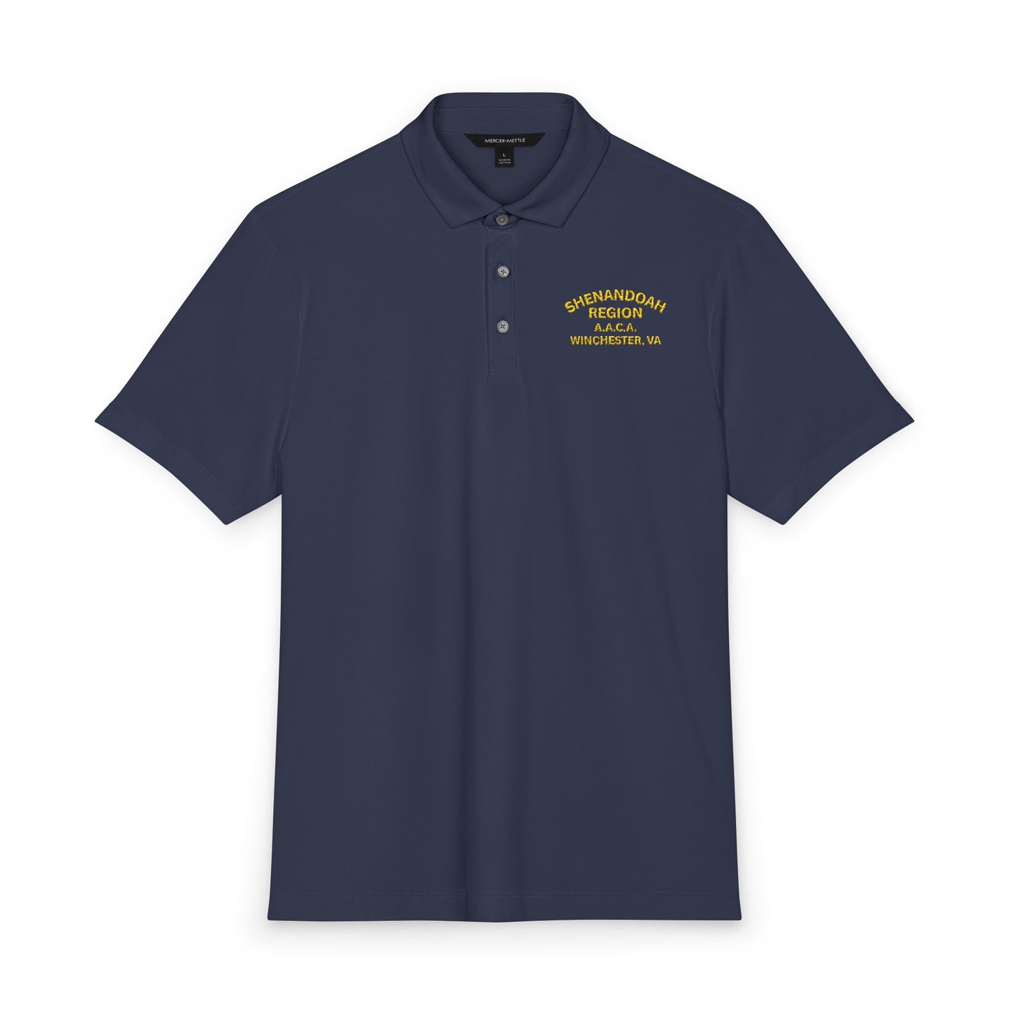 Shenandoah Region AACA Men's Stretch Polo — Embroidered Chest Logo