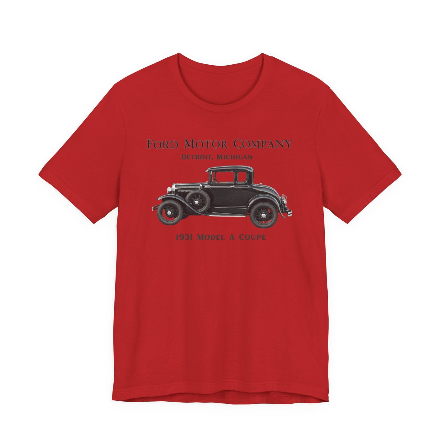 1931 Ford Model A Coupe (RBS) - Unisex Jersey Short Sleeve Tee (RBS)