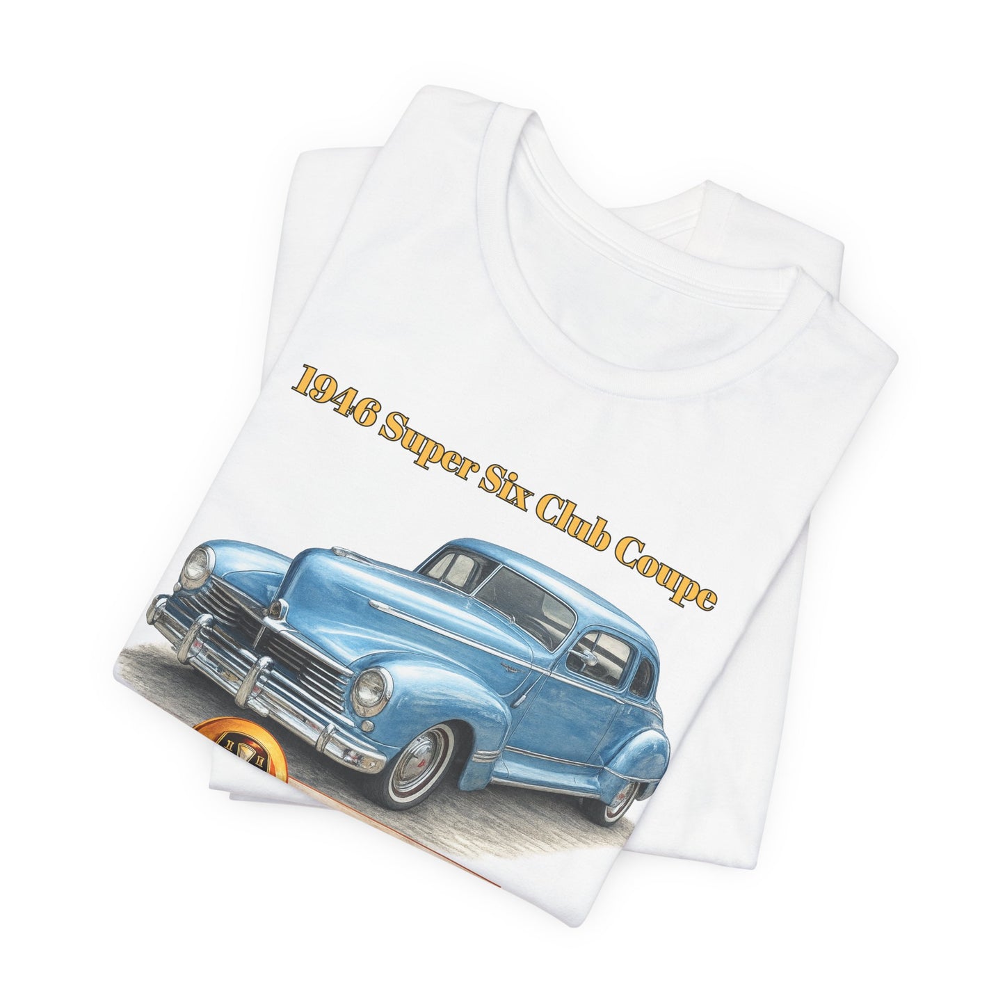 1946 Hudson Super Six Club Coupe T-Shirt – Classic Vintage Car Tee (DE)