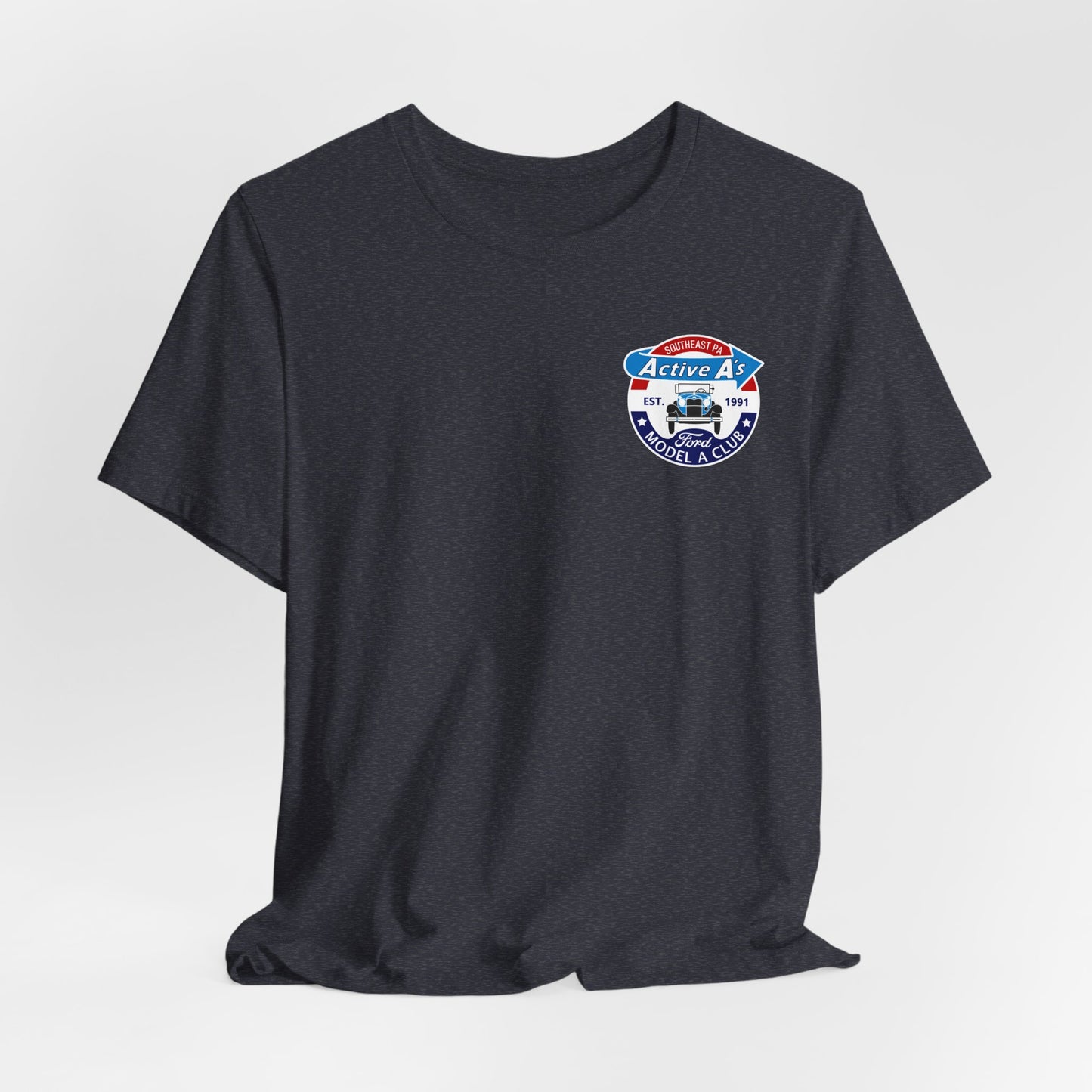 Active A's (small front logo only) - Unisex Jersey Short Sleeve Shirt