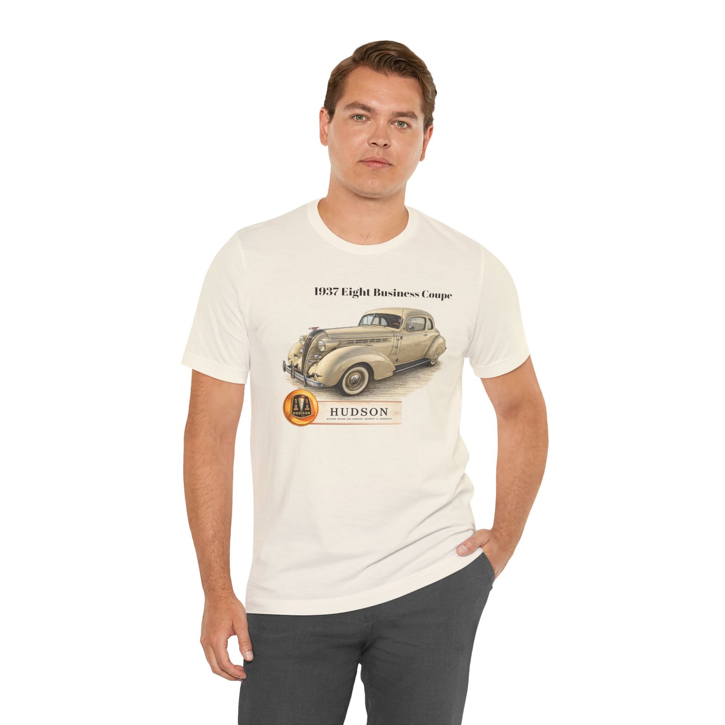 1937 Hudson Eight Business Coupe Vintage Car T-Shirt (JG)