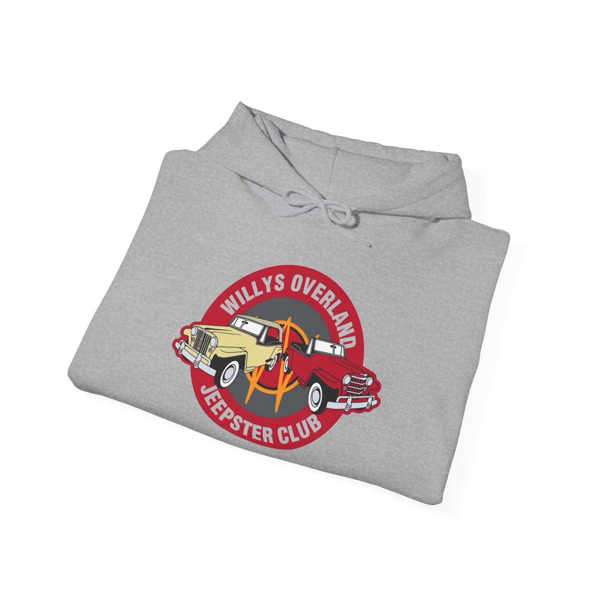 Willys Overland Jeepster Club Hoodie – Unisex Heavy Blend™ Hooded Sweatshirt