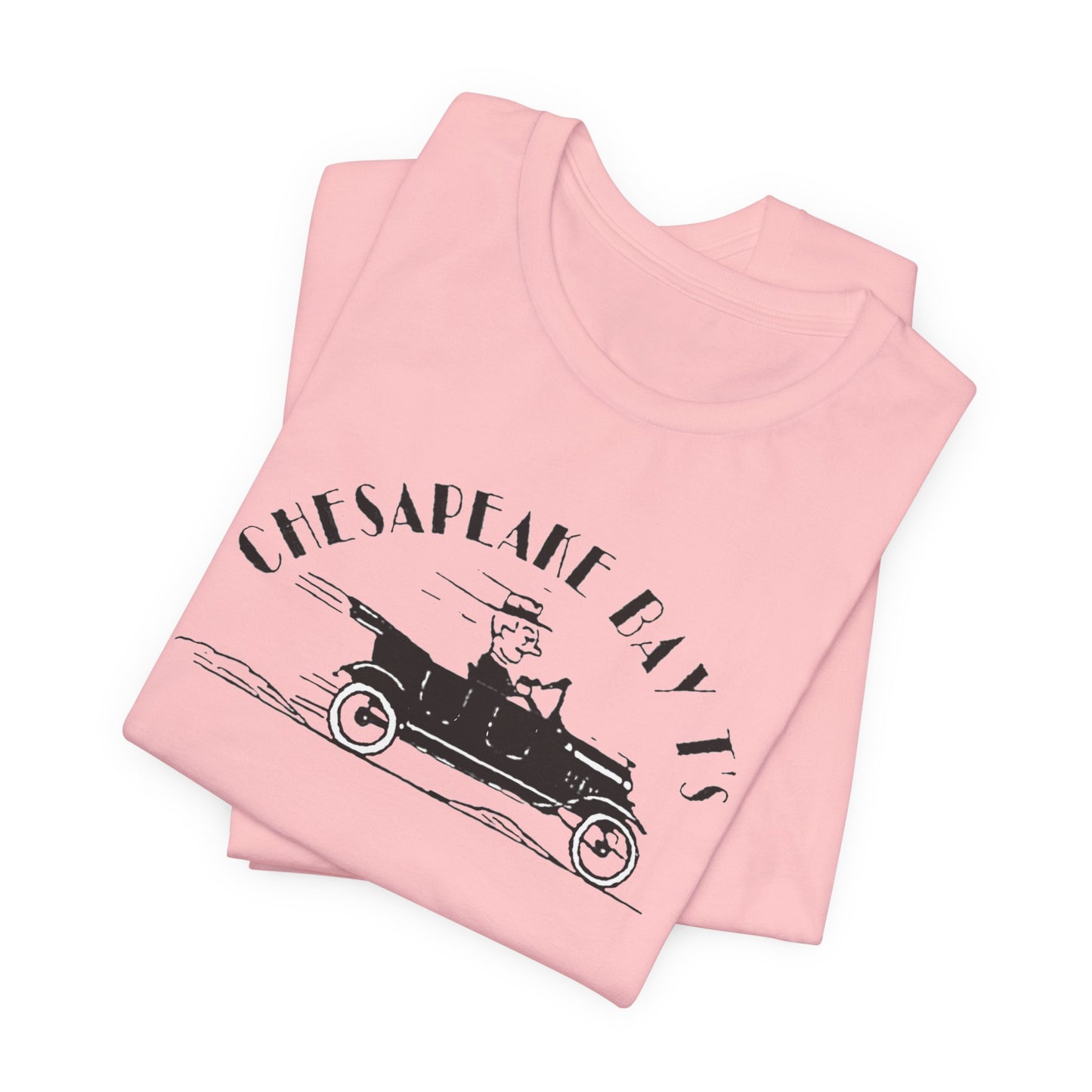 Chesapeake Bay T's Vintage Car Tee — Classic Nautical Coastal Shirt