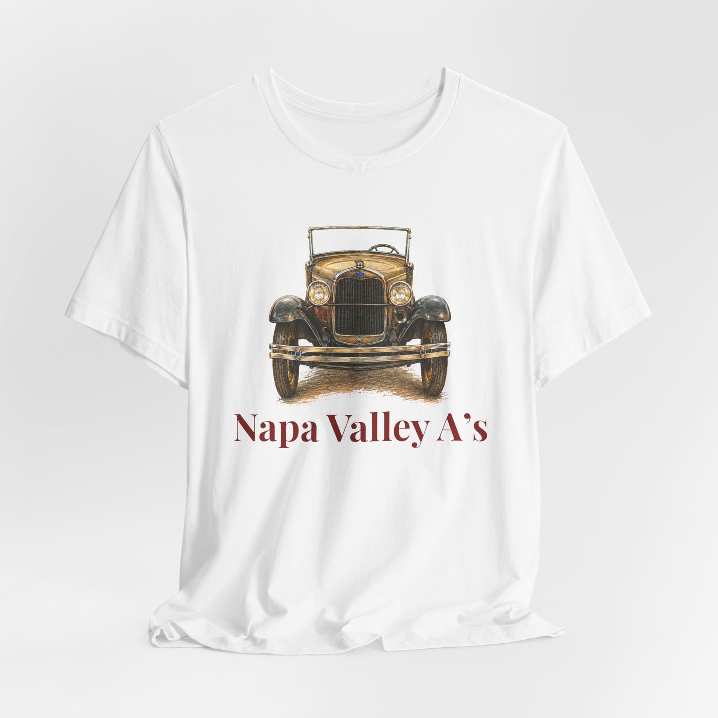 Napa Valley A’s Vintage Car Tee - Large Front Logo
