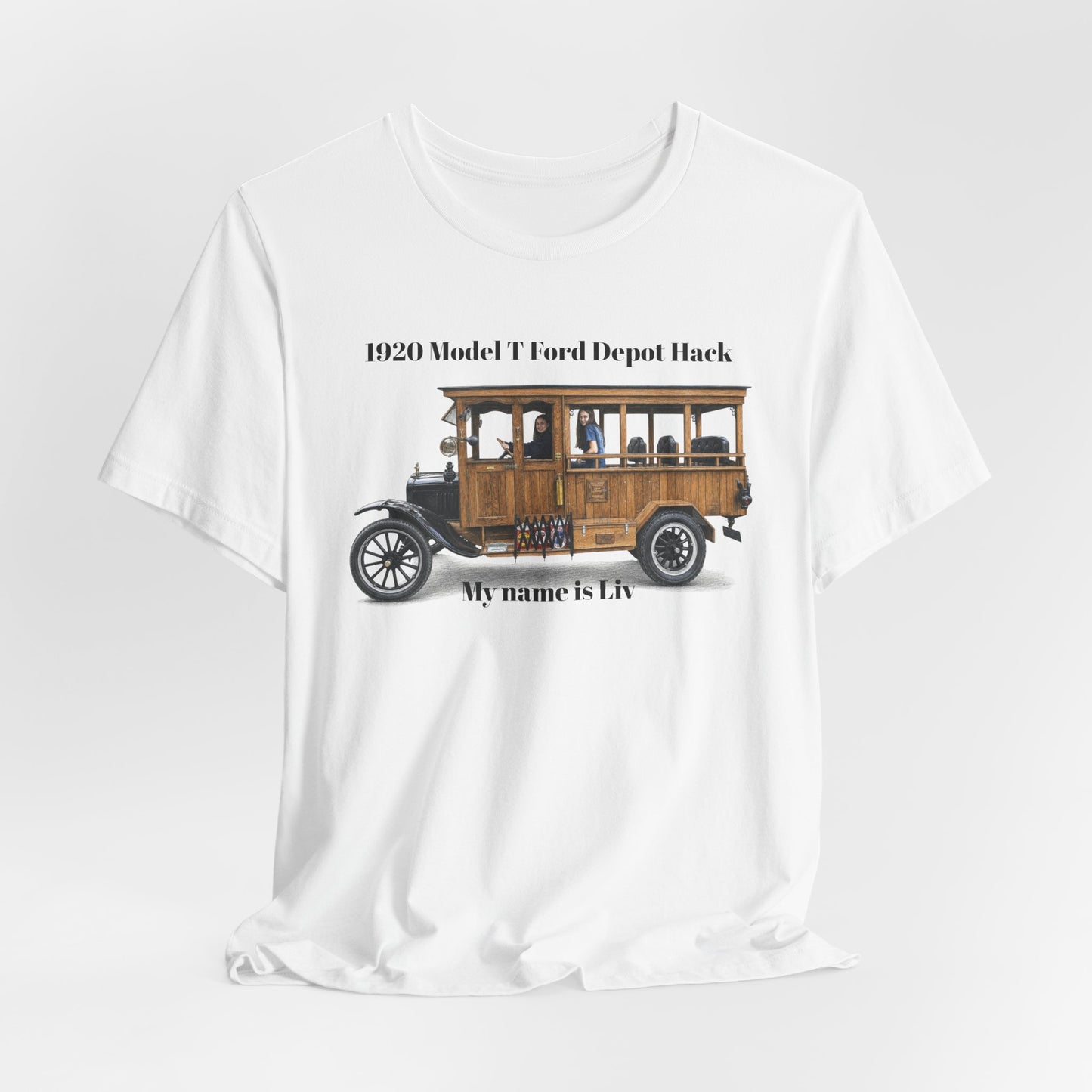 1920 Model T Ford Depot Hack T-Shirt — Unisex Jersey Short Sleeve Tee (DanS)