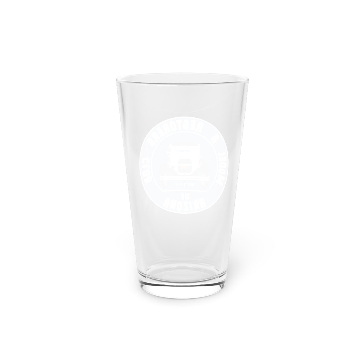 Model A Restorers Club of Arizona 16oz Pint Glass – Vintage Car Beer Glass