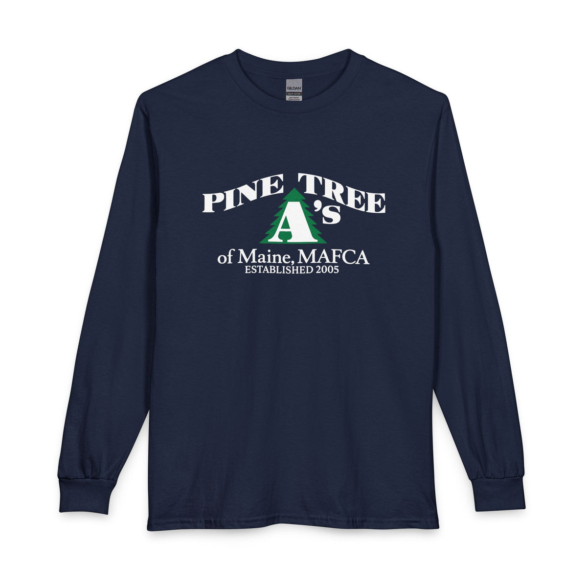 Pine Tree A's of Maine, MAFCA - Unisex Long Sleeve T-Shirt