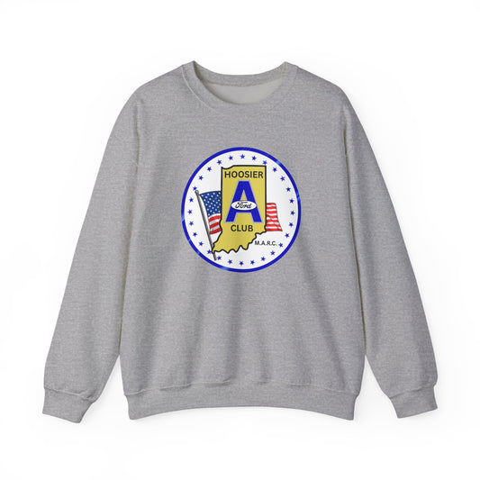 Hoosier A Ford Club Logo Sweatshirt — Indiana Flag Patch Crewneck
